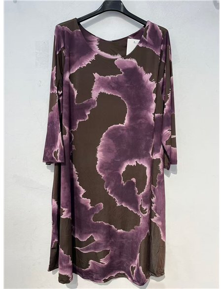 Vestido lycra amplio degradado