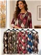 Vestido lycra amplio estampado leopardo