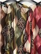 Vestido lycra amplio estampado leopardo