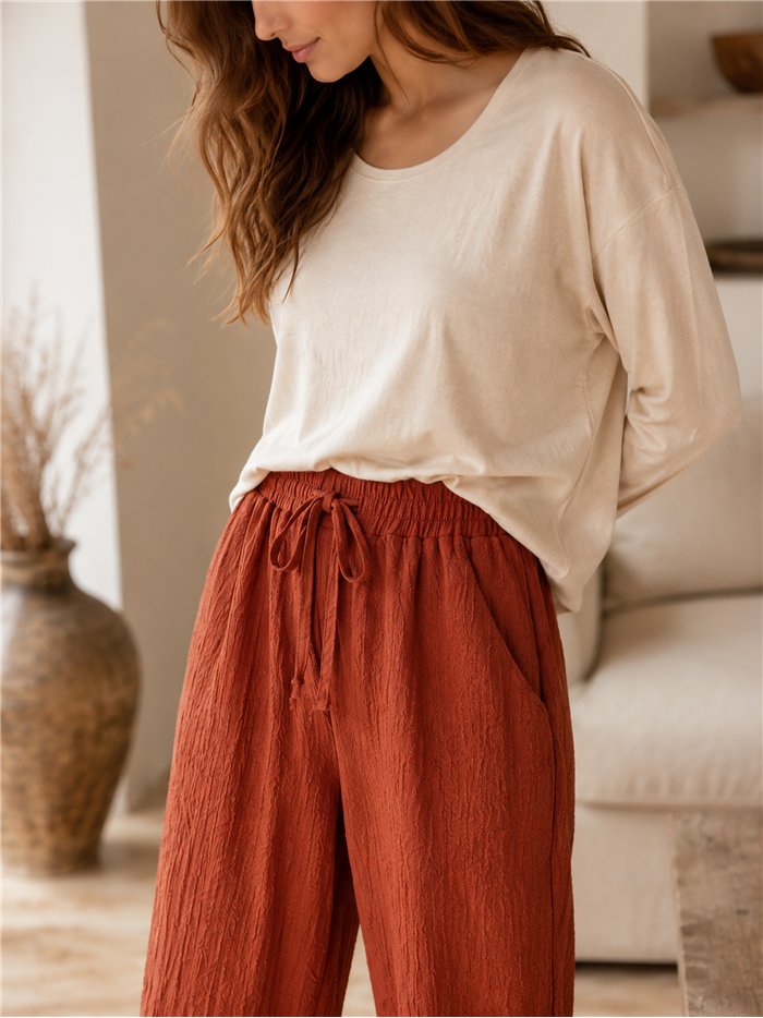 Pantalón jogger textura relieve