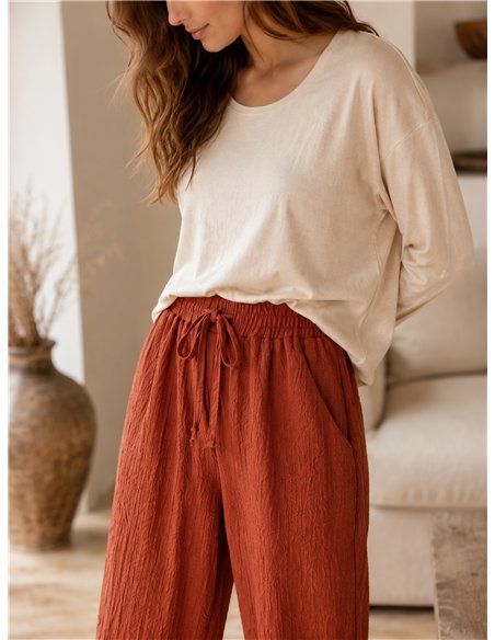 Pantalón jogger textura relieve
