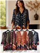 Blusa estampada leopardo encaje talla grande