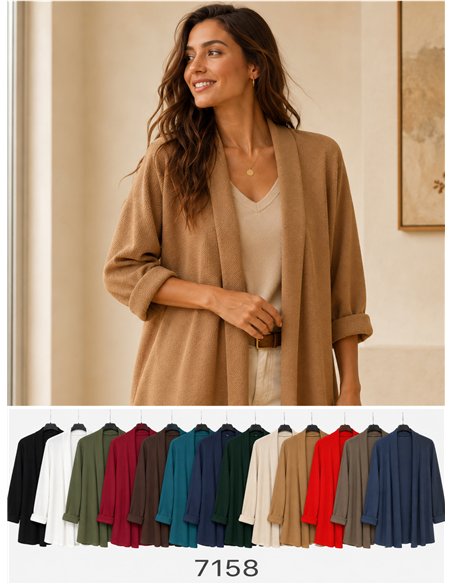 Blazer testurizzato taglie forti