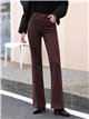 Jeans flare color chocolate