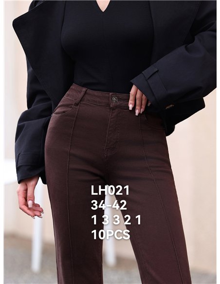 Jeans flare color chocolate