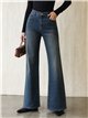 Jeans flare lavado azul
