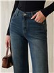 Jeans flare lavado azul