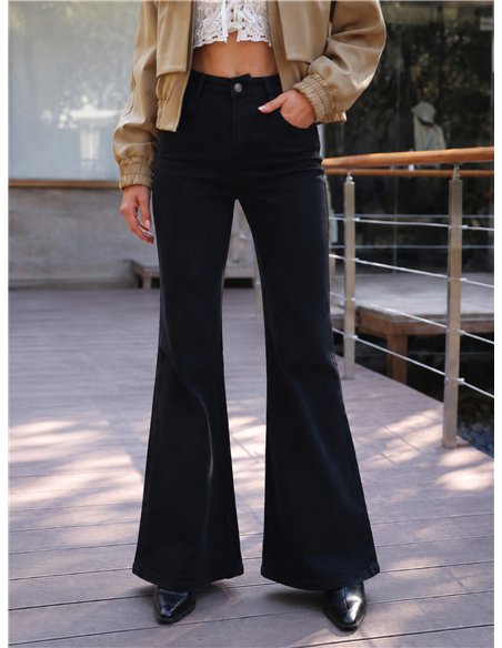 Jeans flare negros