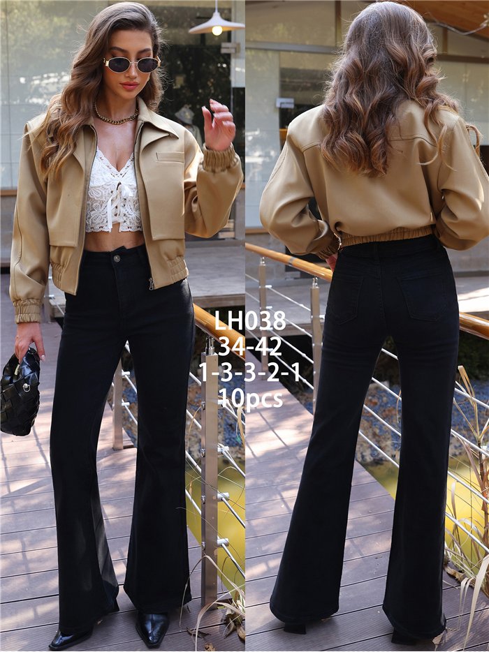 Jeans flare negros