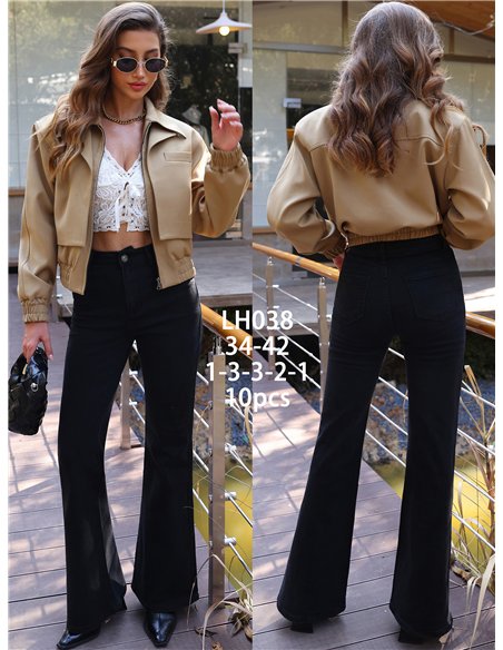 Jeans flare negros