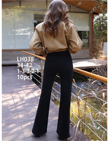 Jeans flare negros