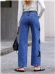 Weit geschnittene Jeans mit gestickten Patchwork-Sternen