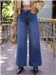Jeans wide leg estrella trasera