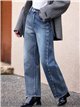 Jeans balloon lavado ojales