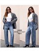 Jeans balloon lavado ojales