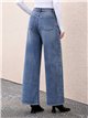 Jeans balloon lavado ojales