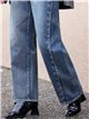 Jeans balloon lavado ojales