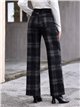 Jeans wide leg de cuadros