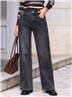 Jeans wide leg gris lavado