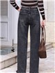 Jeans wide leg gris lavado