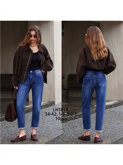 Jeans mom fit bajo vuelto 2