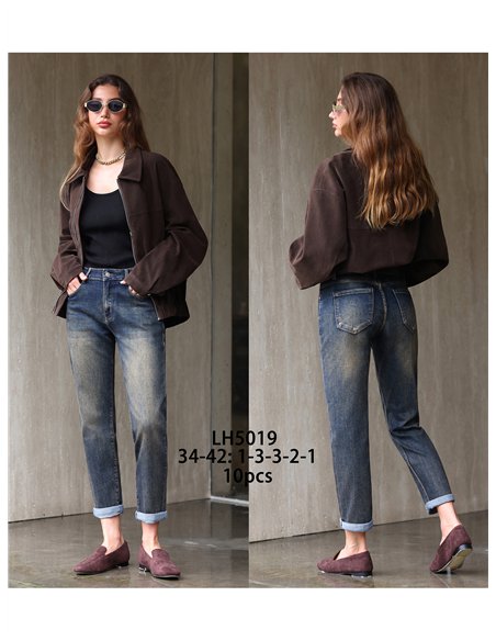 Jeans mom fit lavado vintage