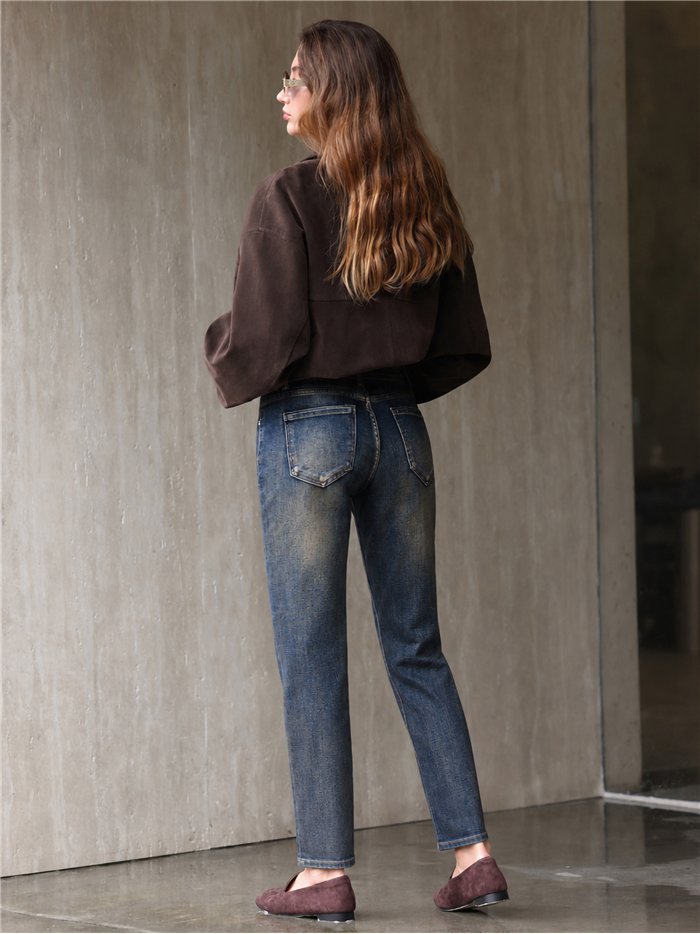 Jeans mom fit lavado vintage