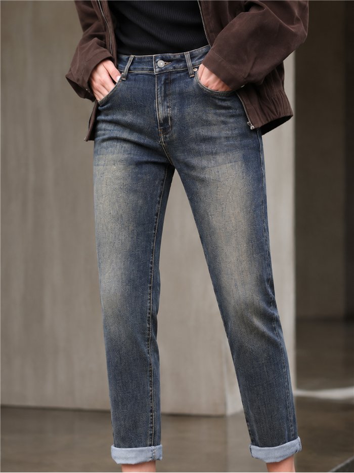 Jeans mom fit lavado vintage