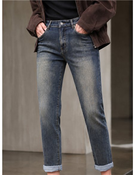 Jeans mom fit lavado vintage