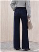 Jeans wide leg azul índigo