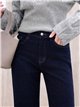 Jeans wide leg azul índigo