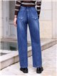 Jeans balloon azul medio