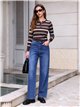 Jeans balloon azul medio