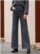 Jeans wide leg gris botones