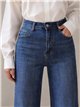 Jeans wide leg azul lavado