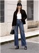 Jeans wide leg efecto vintage