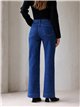 Jeans wide leg botones multicolor