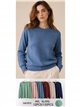 Jersey de punto flores bordadas