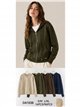 Chaqueta de punto capucha y cremallera