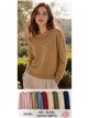 Strickpullover mit durchbrochenem Halsausschnitt
