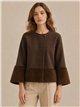 Chaqueta corta efecto pelo