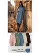 Strickkleid mit hohem Kragen