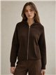 Chaqueta de punto capucha y bolsillos