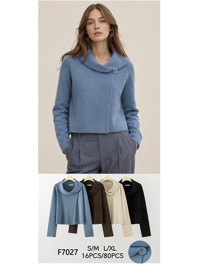Chaqueta corta cuello envolvente 2
