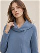 Chaqueta corta cuello envolvente