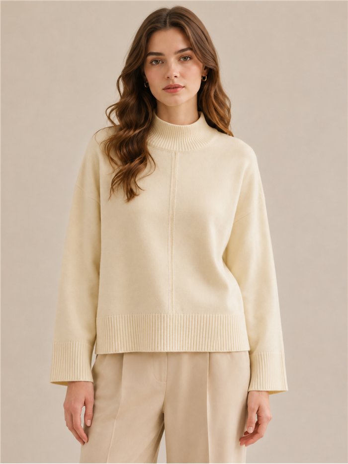 Jersey de punto detalle brillo