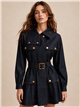Vestido camisero vaquero con cinturón