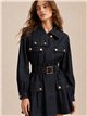 Vestido camisero vaquero con cinturón