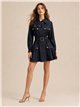 Vestido camisero vaquero con cinturón