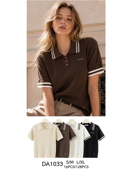 Pull à col roulé avec bordure tressée